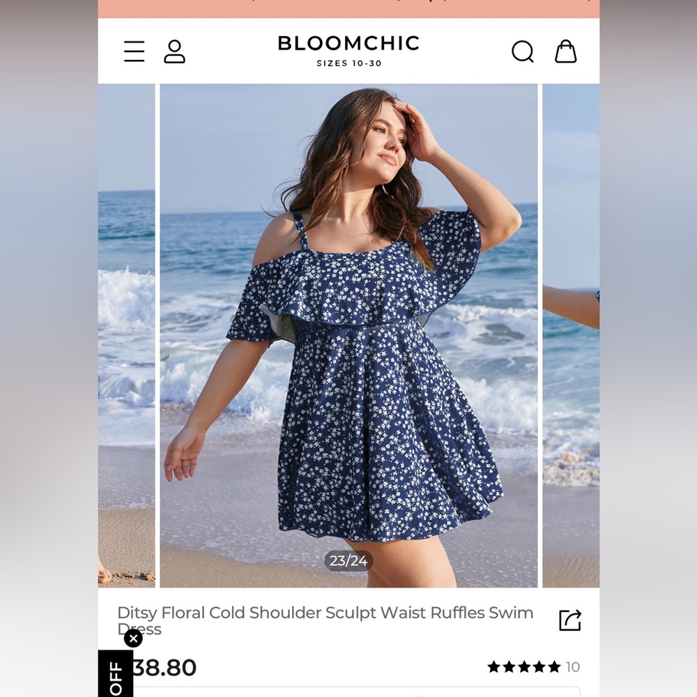 Plus size bathing suit
